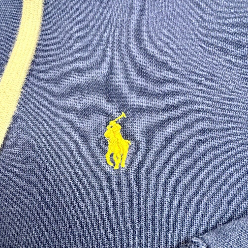 Polo Ralph Lauren Men’s Sz Large Navy Thermal Full Zip Hoodie Sweatshirt Pony - Picture 13 of 16